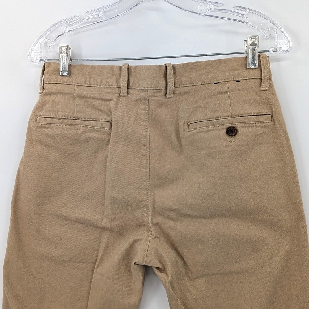J. Crew Flex Khaki Straight Leg Chino Pants Cotton Stretch W29 L31 Preppy Office - Picture 8 of 11